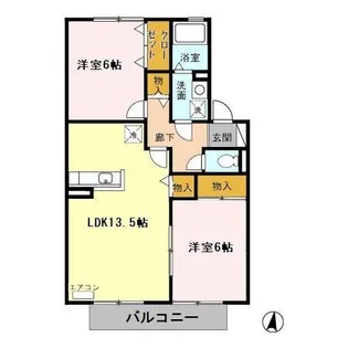 エスペランサN【2階】の間取り