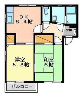 ルミエールやまだ N【2階】の間取り