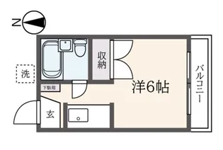 ベルメゾン【2階】の間取り