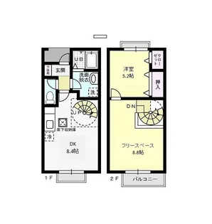 フォレストヒル勇 Aの間取り
