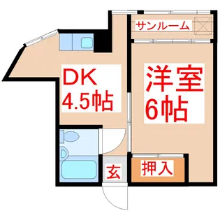 サニーコーポ【2階】の間取り