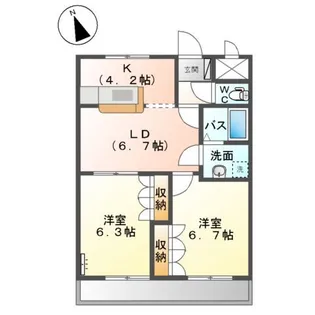 プラネット【1階】の間取り