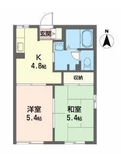 レジデンス悠B棟【1階】の間取り