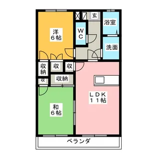 ログマンラシューレ【3階】の間取り