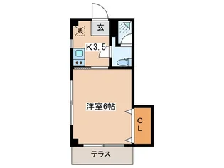 カウニスハイツ【1階】の間取り