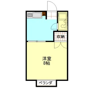 ハイツ松葉A【2階】の間取り
