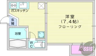 シャトルサトー【1階】の間取り