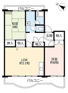 UR南花台【5階】の間取り
