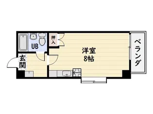 1Rの間取り画像