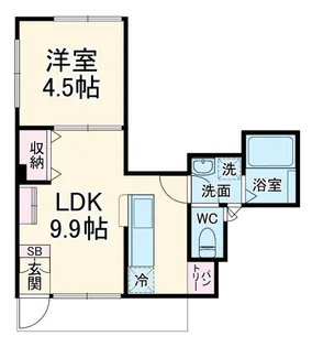 F NOIR二子【1階】の間取り