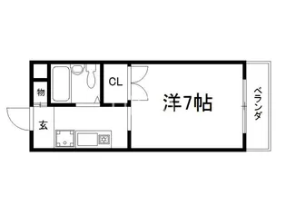 西尾マンション【2階】の間取り