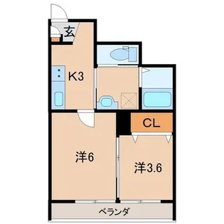 アクシイヴVII【1階】の間取り