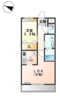 グランヴェルデ蓮池【1階】の間取り