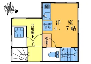 リバーサイド若葉【1階】の間取り
