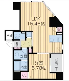 大阪府大阪市西区西本町2【マンション】の間取り