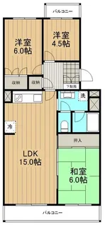 恒陽藤沢マンションA棟 404号室【4階】の間取り
