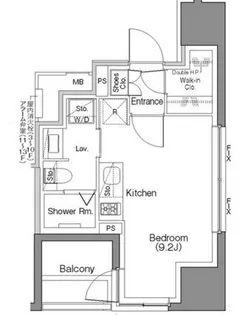 ザ・パークハビオSOHO大手町【5階】の間取り