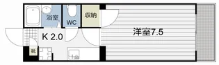 1Kの間取り画像