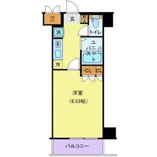 レジオス世田谷尾山台【3階】の間取り
