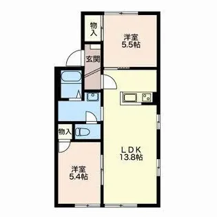 ラークイトウ【1階】の間取り