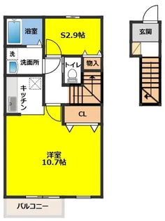 ザ・グランメゾン盛岡【2階】の間取り