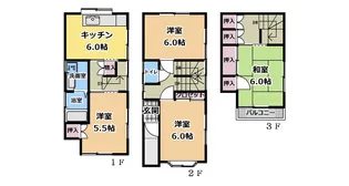 東京都練馬区東大泉7【一戸建】の間取り