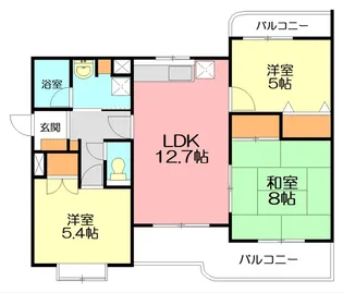 神奈川県茅ヶ崎市円蔵1【マンション】の間取り