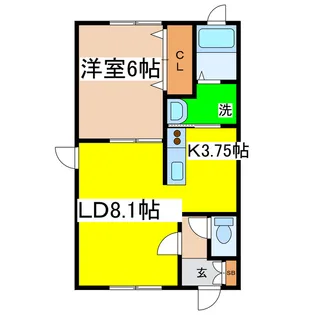 シャロームKII【2階】の間取り