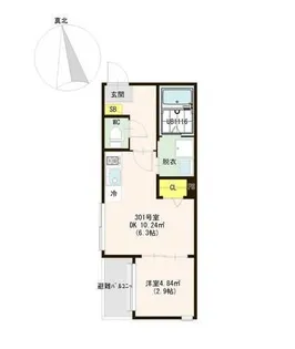 アストレア長町【3階】の間取り