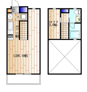 ドゥーエ新丸子【7階】の間取り