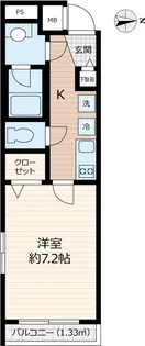 東京都大田区大森西3【マンション】の間取り