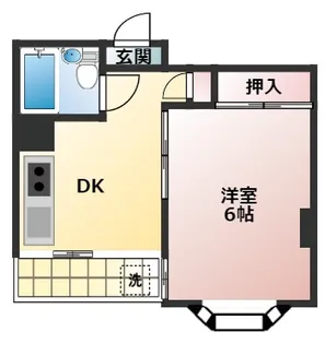 サンマンション後藤【3階】の間取り