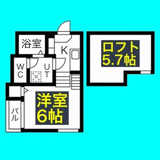 グランディール大宝【1階】の間取り