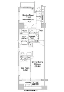 コンフォリア本駒込【2階】の間取り