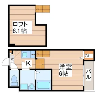 i-STATE中野栄【1階】の間取り