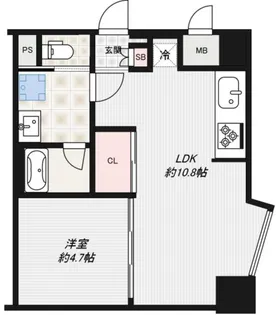 インプルーブ西巣鴨【6階】の間取り