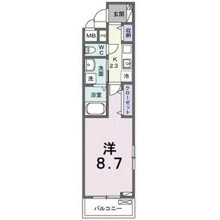 フォレスト佐貫【3階】の間取り