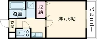 ウェルネス三界【3階】の間取り