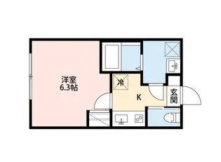 Crecia二宮【2階】の間取り