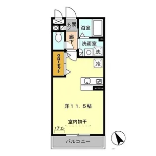 アムール赤山【2階】の間取り