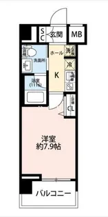 プレール・ドゥーク蔵前II【6階】の間取り