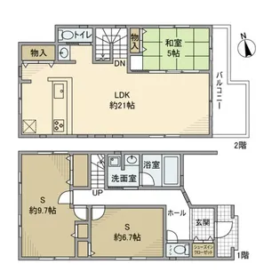 神奈川県横浜市神奈川区西寺尾2【一戸建】の間取り