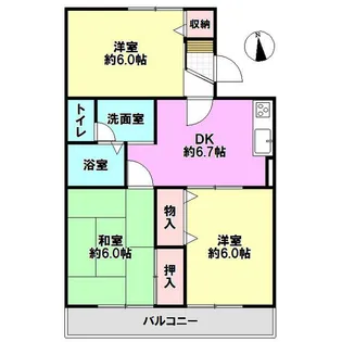 ドミール湘南A【2階】の間取り