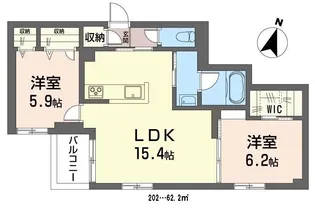シャーメゾン サチ【2階】の間取り