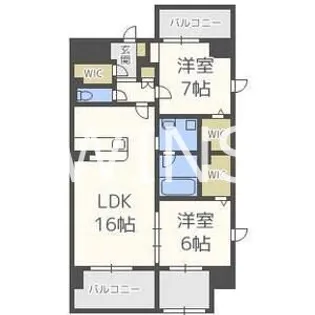 福岡県福岡市博多区博多駅南2【マンション】の間取り