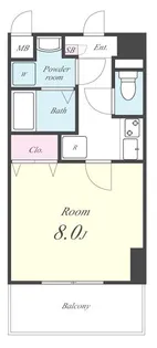 シエロアスール【2階】の間取り