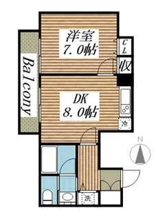メゾン・ド・ヴィレ駒形【11階】の間取り
