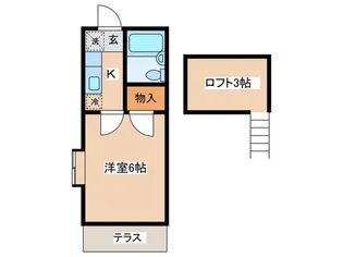 ハビテ-ションシルク【1階】の間取り