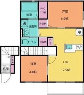 ホワイト【2階】の間取り
