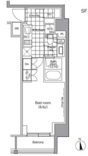 東京都江東区深川2【マンション】の間取り